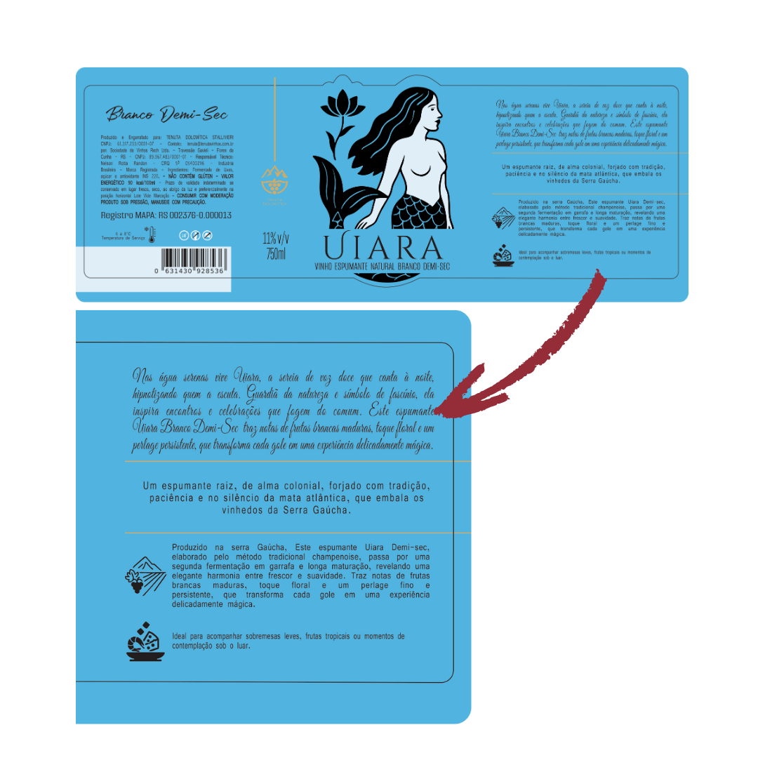 UIARA Espumante Branco Demi-sec