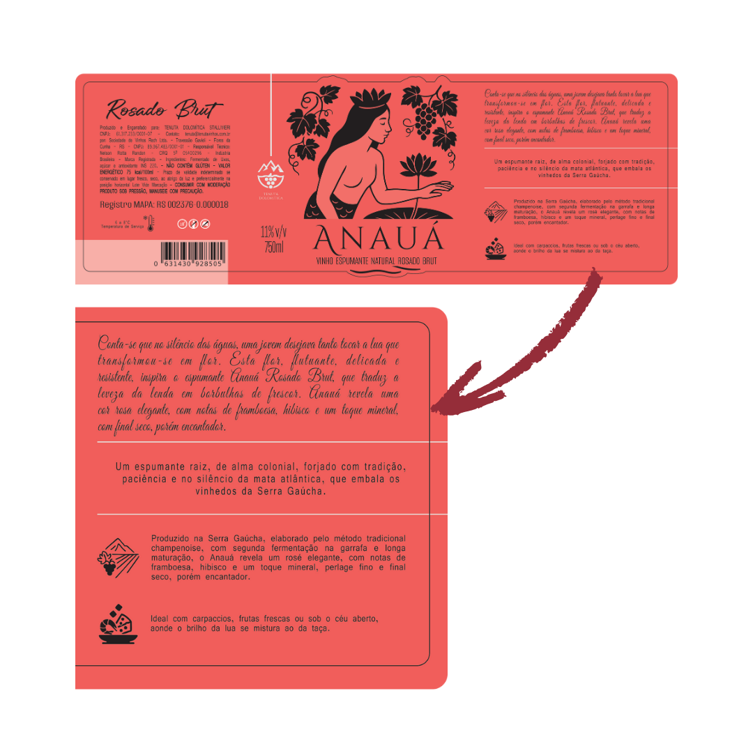 ANAUÁ Espumante Brut Rosé